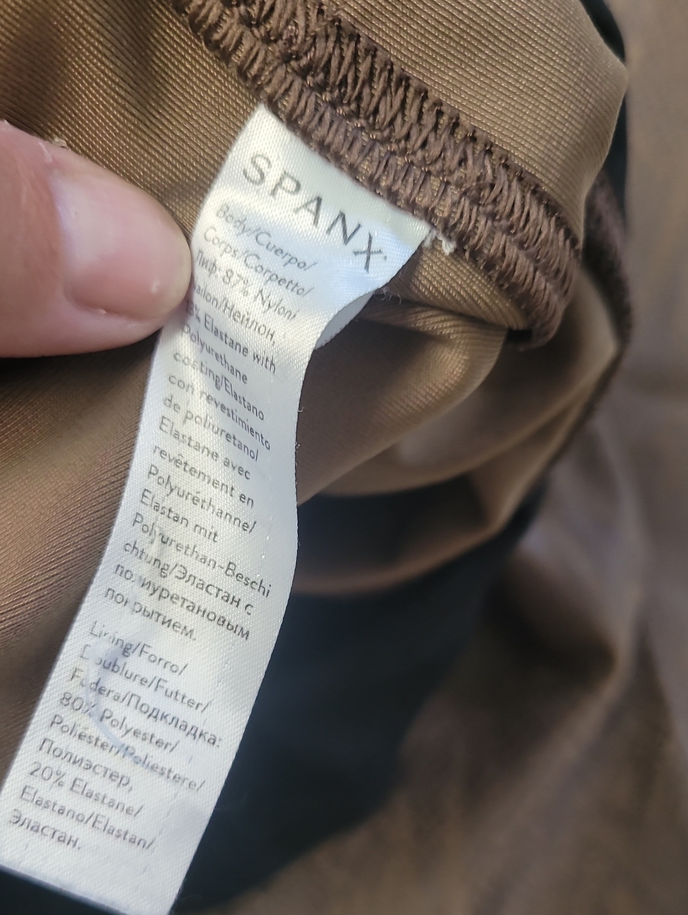 Spanx Faux Leather Snakeskin Leggings Size Small - Picture 4 of 5
